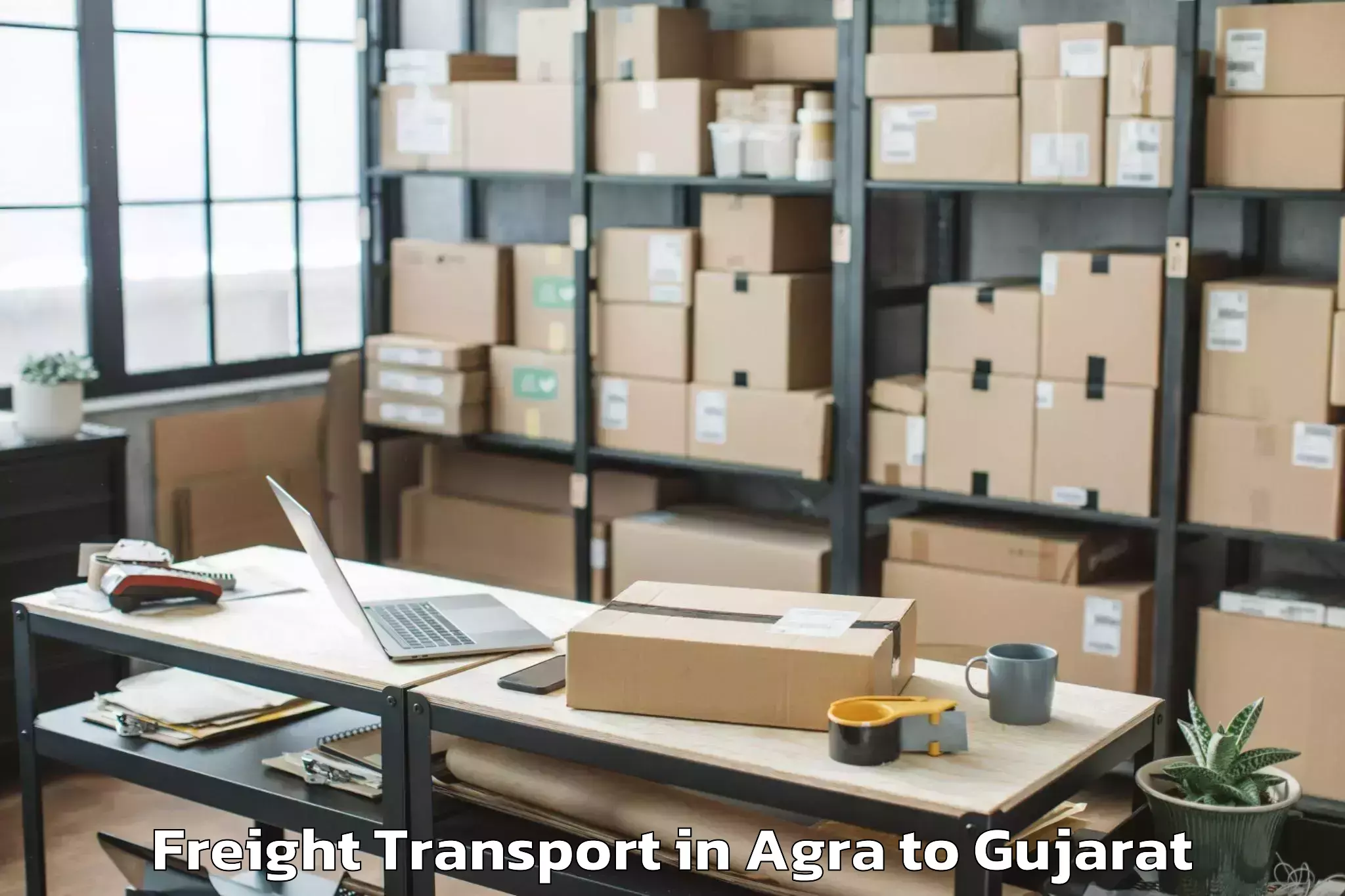 Reliable Agra to Talala Freight Transport